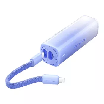 Kaasaskantav akupank Vention FHWL0 5000 mAh, sinine, 1x USB USB-C, LED-indikaatorid