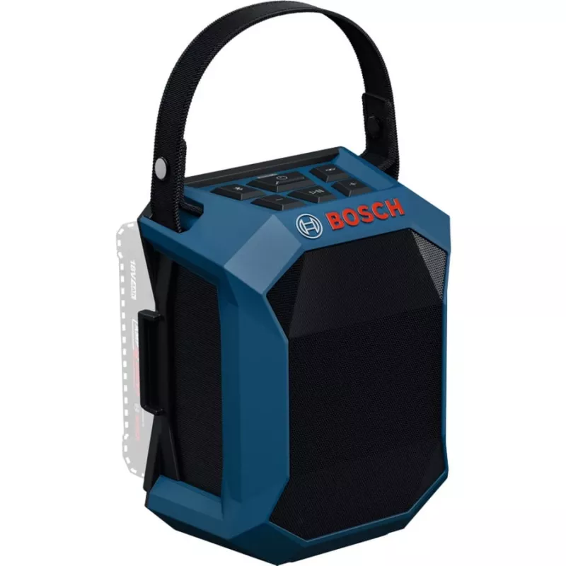 Kaasaskantav objektiraadio Bosch GPB 18V-1 solo C (06014A7000) — 18 V akutoitel