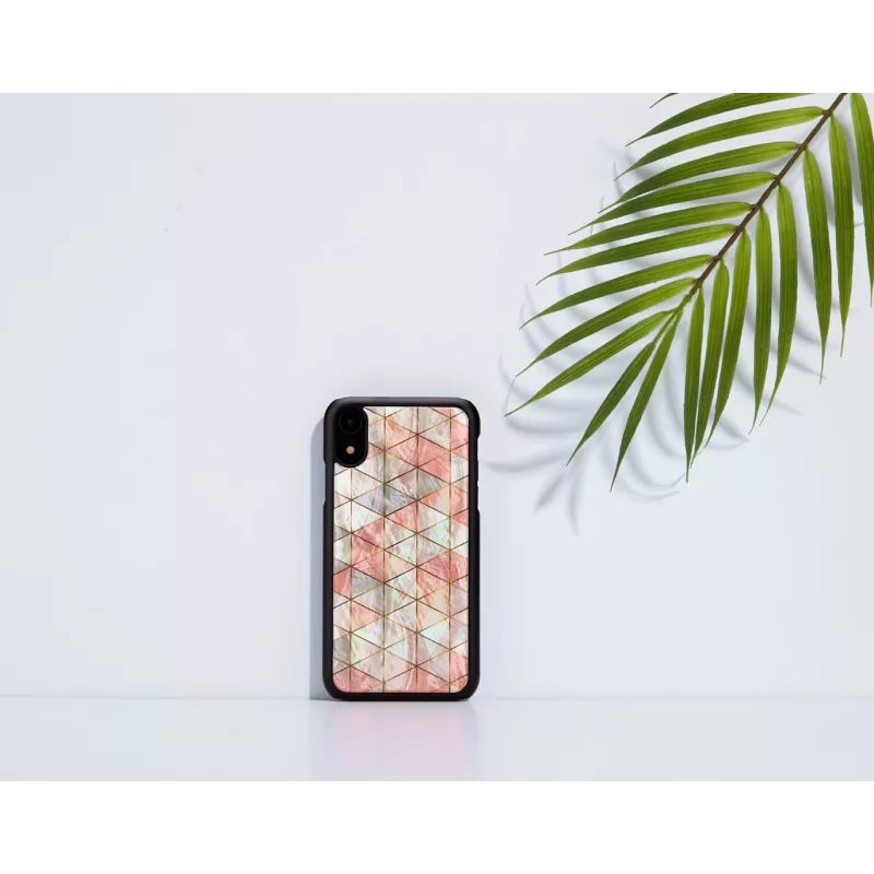 Telefonikohver iKins iPhone XR-ile — Teemantmustriga, must