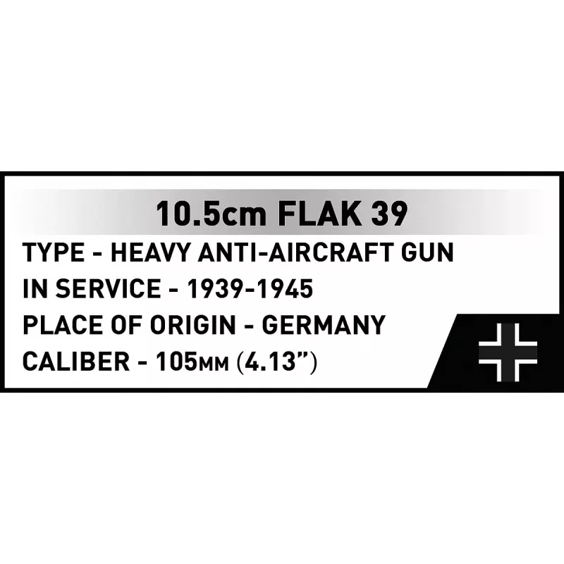 Ehituskomplekt Cobi Blocks 10,5 cm Flak 39 — 339 tk