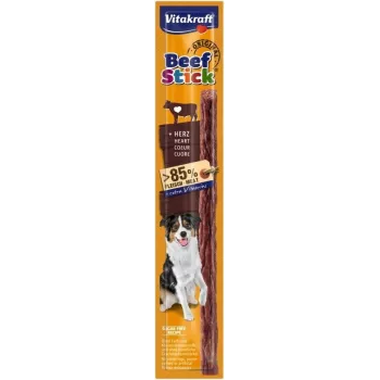 Koerte maius Vitakraft Beef Stick veisesüdamed 12 g — üheportsjoniline treeningpreemia, veiselihamaitse, valk 30%
