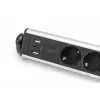 Digitus 6-suunaline kontori pikendusjuhe 3 USB pordiga 1,5 m kaabel