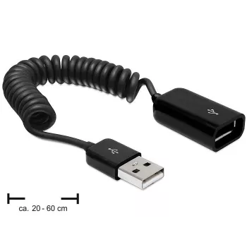 USB-kaabel DeLOCK 83163 0,6 m USB 2.0 A-A must