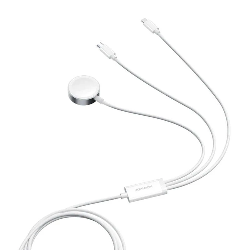 Magnetlaadija Joyroom S-IW008 Lightning USB-C 5V 1,2m valge kaabel