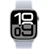 APPLE Watch Series 10 GPS 46mm hõbedane alumiiniumkorpus sinise Cloud Sport Loop rihmaga