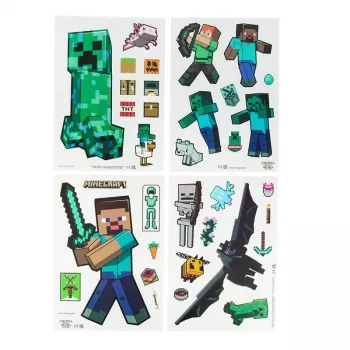 Akna külge kleepuvad dekoratiivkleebised Paladone Minecraft PP13105MCF – korduvkasutatavad dekoratiivkleebised akendele ja siledatele pindadele