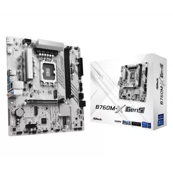 Emaplaat ASROCK B760M-X GEN5 mATX LGA1700 jaoks, 2× DDR5, DisplayPort ja HDMI