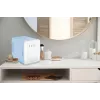 Mini külmik LED-meigipeegliga Elle 4L sinine — isiklik kosmeetikakülmik