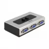 VGA-lüliti DeLOCK 87758 2 pordiga käsitsi kahesuunaline