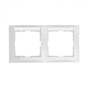 Seinaplaat / lüliti kate berker 10228919, Valge, Duroplast, 80.5×151.5 mm, 10 tk pakend