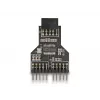 DeLOCK 60045 kaabel-üleminek 9 pin USB 2.0 2 x 9 pin päis Must