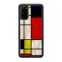 iKinsi kaitseümbris Samsung Galaxy S20-le, must Mondriani disain
