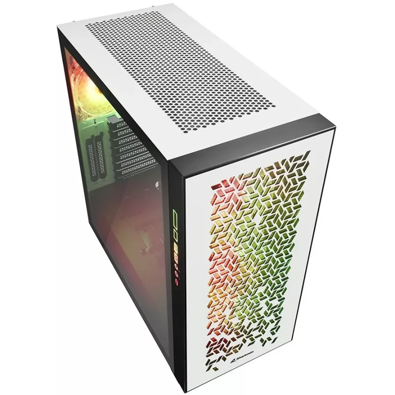 Sharkoon ELITE SHARK CA300H - Torn - Arvuti - Valge - ATX - EATX - micro ATX - Mini-ITX - Metall - Karastatud klaas - Mängimine