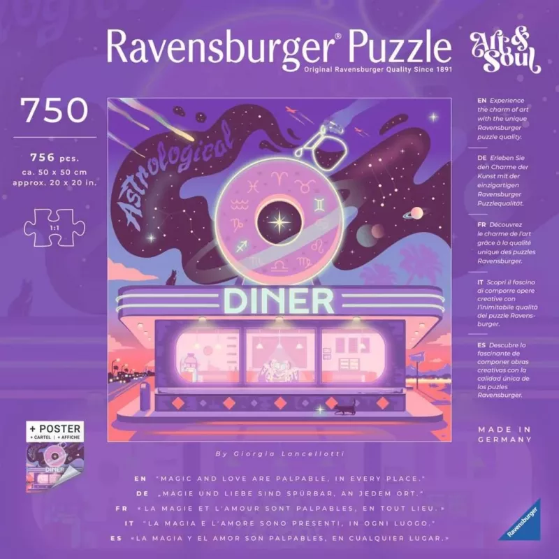 Puzzle Art & Soul - Astroloogiline Diner 750 tükki