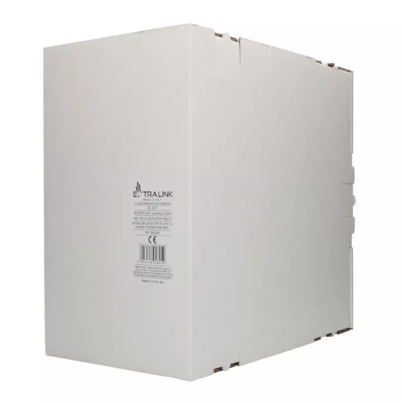 Võrgukaabel Extralink keerupaar CAT5E FTP sise- 305 m hall