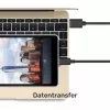 USB-A kuni USB-C kaabel Unitek C14068BK, 2 m, USB 2.0, must, isane-isane