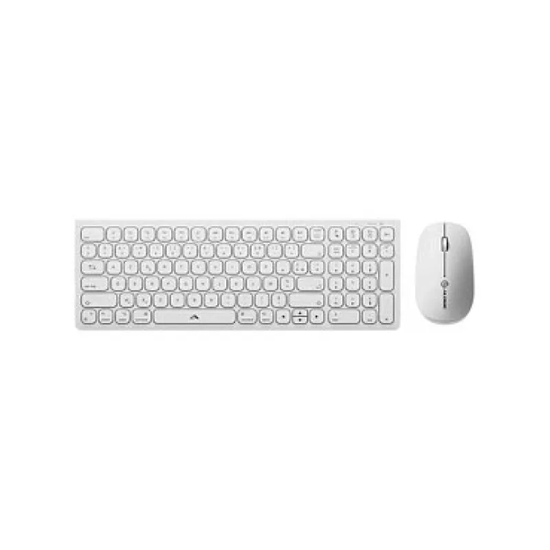 Alogic Echelon Compact USB-C BT klaviatuur saksa+hiir valge - klaviatuur - USB Type C - klaviatuur - USB Type C