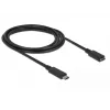 USB-kaabel DeLOCK SuperSpeed USB 3.2 Gen 1 2 m USB-C must