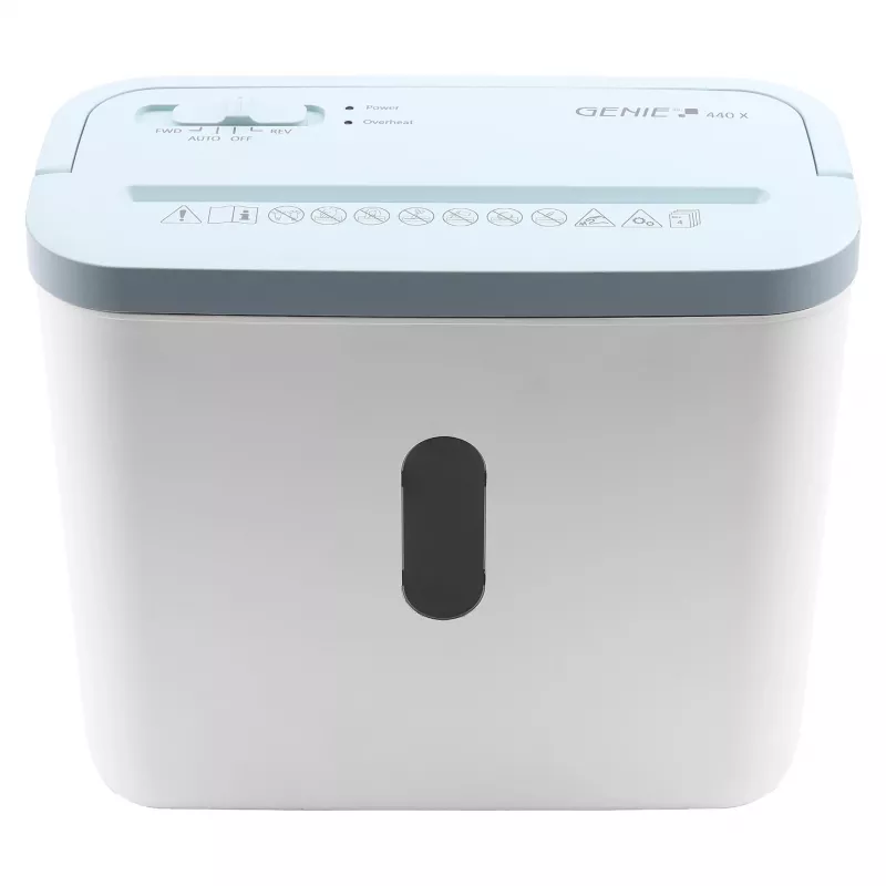 Paberipurustaja genie 440 X Blue — Cross Cut 4 x 38 mm, 8 L korv, 300 W