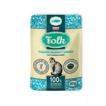 FOLK Tasty Kashubian zander - märg kassitoit - 85 g