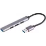 USB-jaotur ShiverPeaks BS13-50001 USB 3.2 Gen 1 Type-A 5000 Mbit/s Alumiinium Must