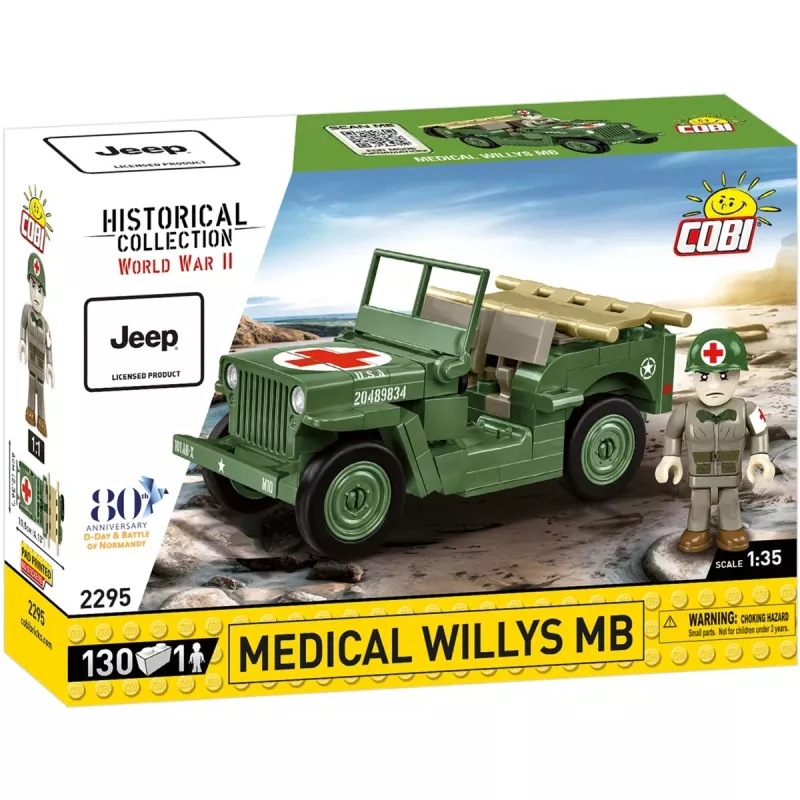 Ehitusklotsid COBI Medical Willys MB 130 tk 6 aastat
