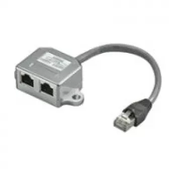 Wentronic Goobay Cable-Splitter (Y-Adapter) - Beschaltung CAT 5 Ethernet + ISDN, Shielded (68909)
