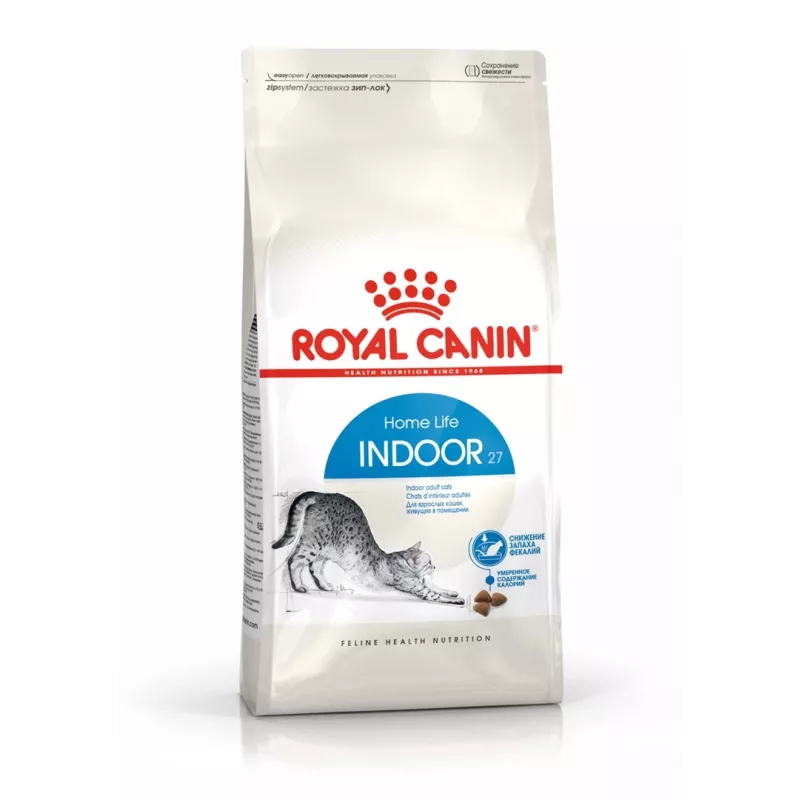 Kuiv kassitoit Royal Canin Home Life Indoor 27 täiskasvanud toakassidele, kana, 4 kg