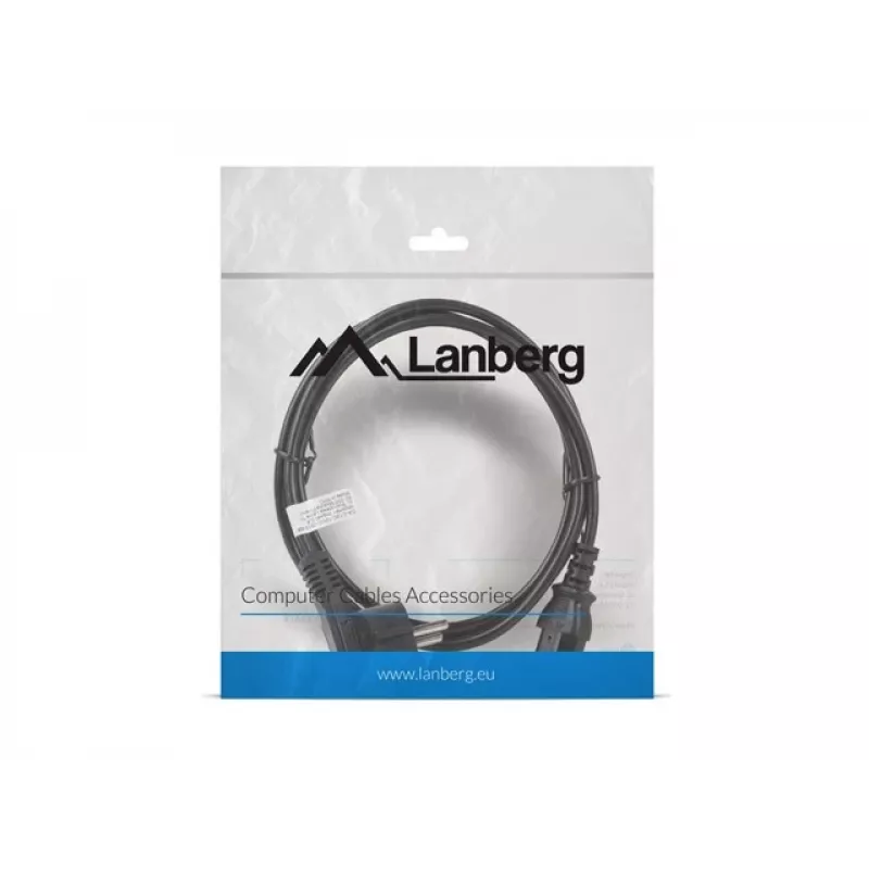 Lanberg CA-C13C-10CC-0018-BK toitekaabel must 1,8 m C13 pistikuga CEE7/7 (CA-C13C-10CC-0018-BK)