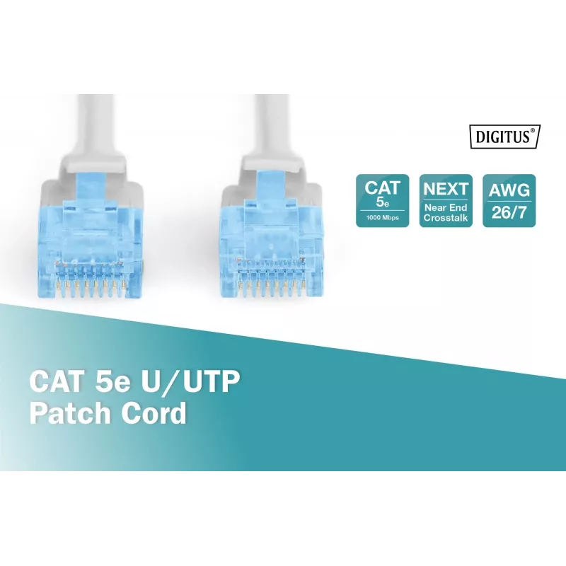 Digitus DK-1512-150 RJ45 võrgukaabel CAT 5e U/UTP hall 15m