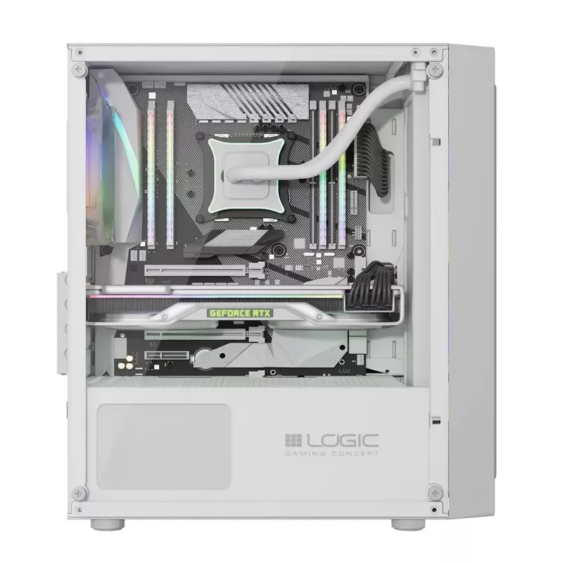 LOGIC ATOS ARGB Mini USB 3.0 korpus valge