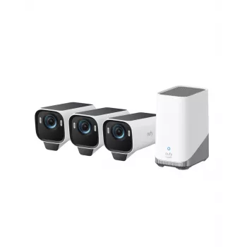 Eufy Cam S3 Pro 3-kaamera komplekt must+valge 1