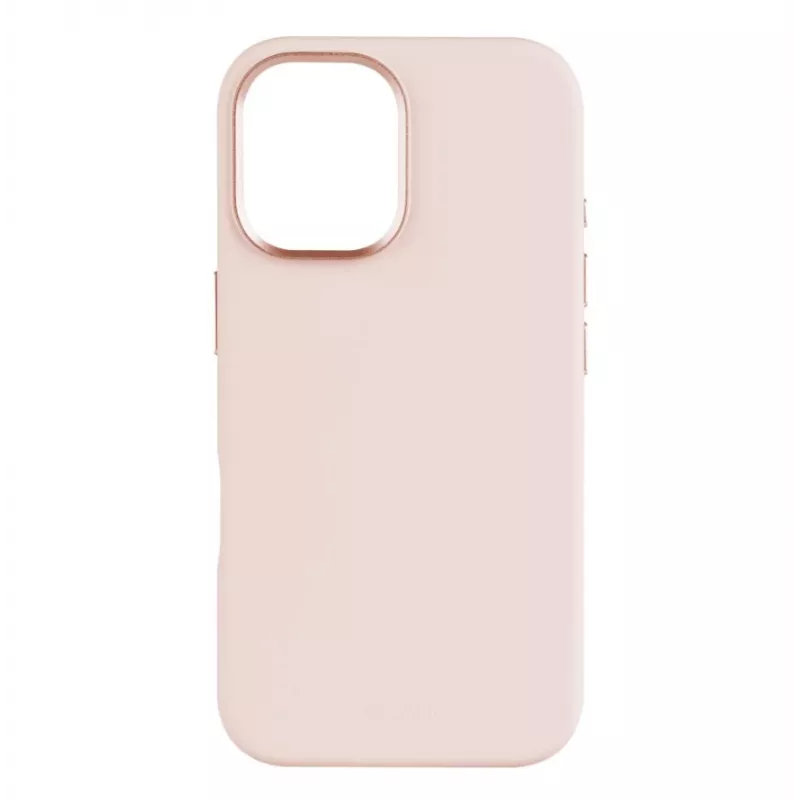 Tagakaas FIXED Apple iPhone 16 jaoks – vedel silikoon, roosa, MagFlow, õhuke kaitseümbris