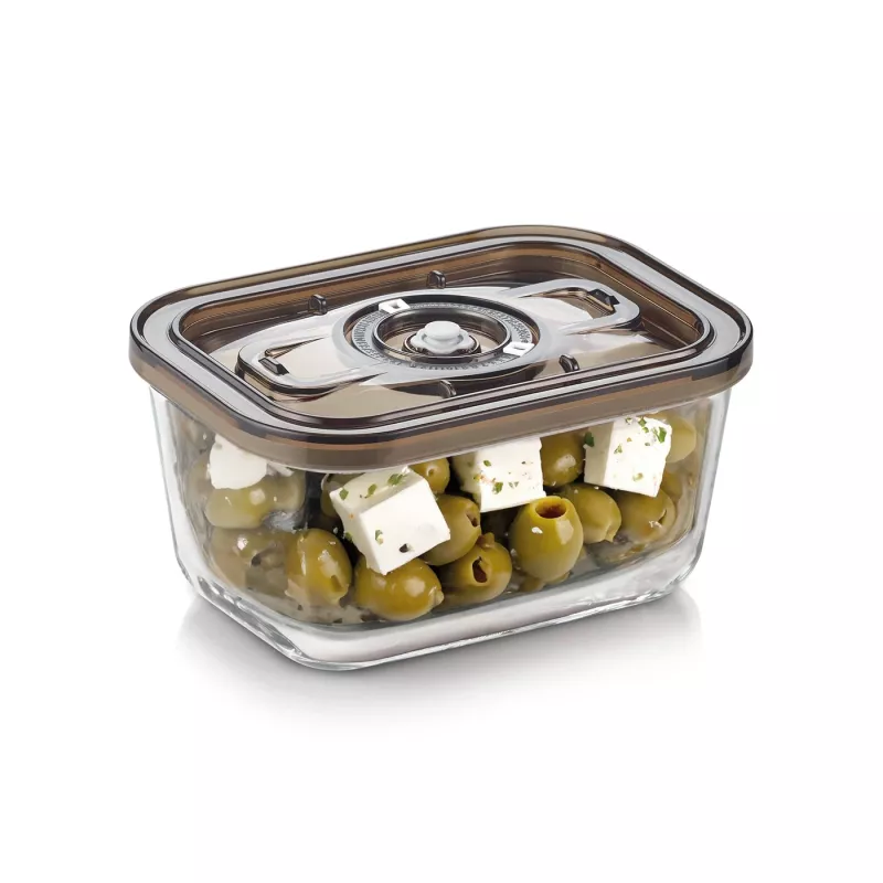 Caso klaasist vaakumkonteiner plastkaanega | VacuBoxx Eco M | Läbipaistev