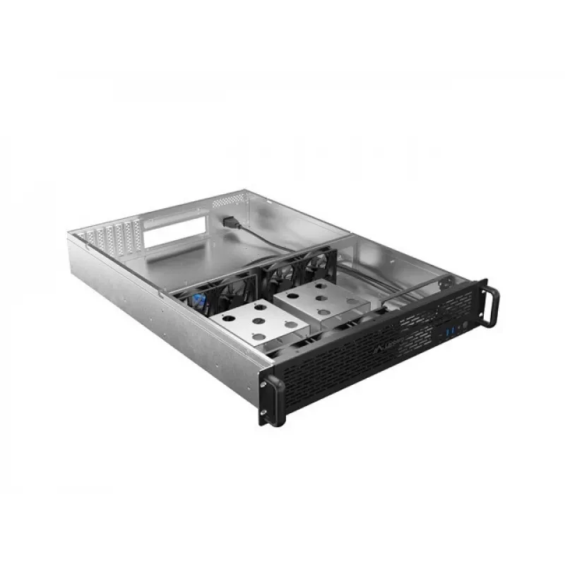 Rack Chassis Lanberg SC01-6502-12B 2U Must 7 Ventilaatorit