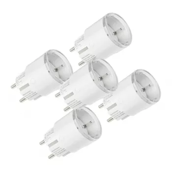 Nutipistikute komplekt Shelly Plug S MTR Gen3 — 5 tk, 12A, valge