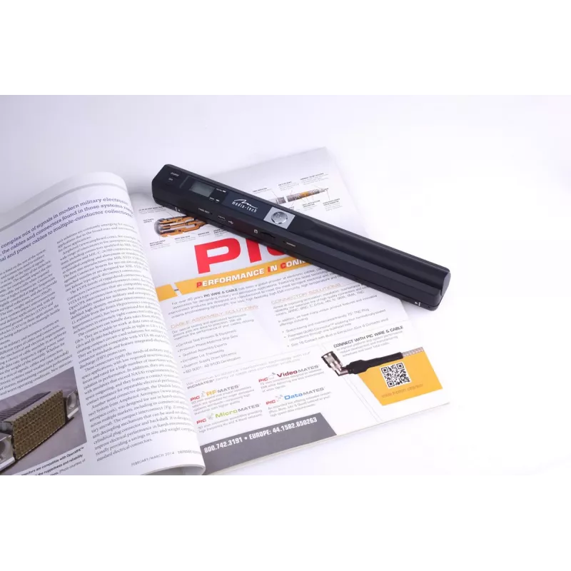 Pliiats-skanner MEDIA-TECH MT4090, must, LED-ekraan, USB 2.0, MicroSD, AAA patarei