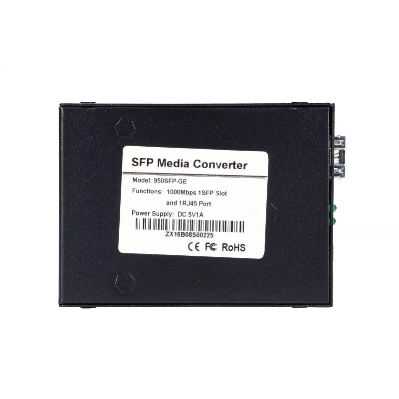 MikroTik Sedir meediumimuundur 1x SFP 1x RJ45 1000 Mb/s, max 1000 Mb/s, metallkorpus, 100–240 V vahelduvvool