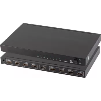 HDMI splitter ShiverPeaks SP05-03008 1x8 Metal 4K 30Hz