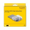 DeLOCK USB USB-C dokkimisjaam ühele U.2 SSD-le, must