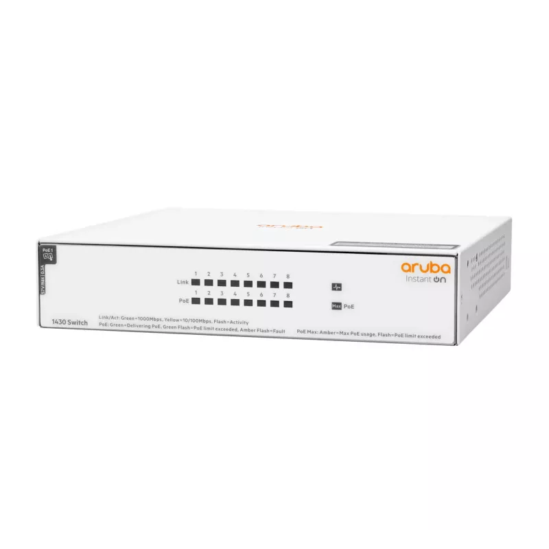HPE Aruba Networking Instant On Switch 8p Gigabit CL4 PoE 6
