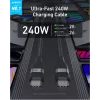 USB-C kuni USB-C kaabel Anker A82E2 — USB 2.0, 1,8 m, must