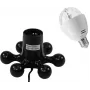 LED-komplekt EUROLITE BC-1 RGB Must Hexopus Socket — RGB LED-valgustuskomplekt efektideks
