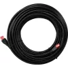 Goobay CAT 6 välikattega patch-kaabel, U/UTP, must, 10 m - vaskmaterjal, PE väliskest (55432)