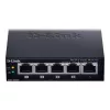 D-Link DGS-1005P/E võrgulüliti, haldamata, Gigabit Ethernet (10/100/1000), Power over Ethernet (PoE), must