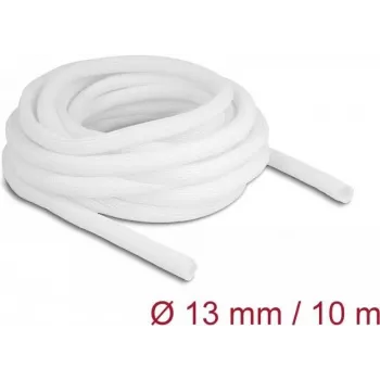 Põimitud kaabeldushülss DeLOCK 20813 10 m x 13 mm valge