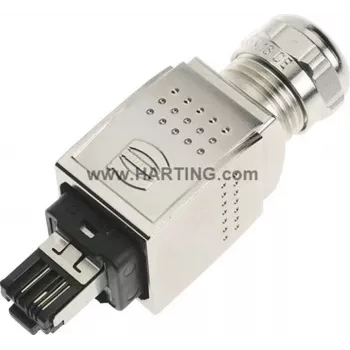 RJ45-pistik Harting Han PushPull 09 35 226 0401 sirge, 4 poolusega, paneeli paigaldatav sisu