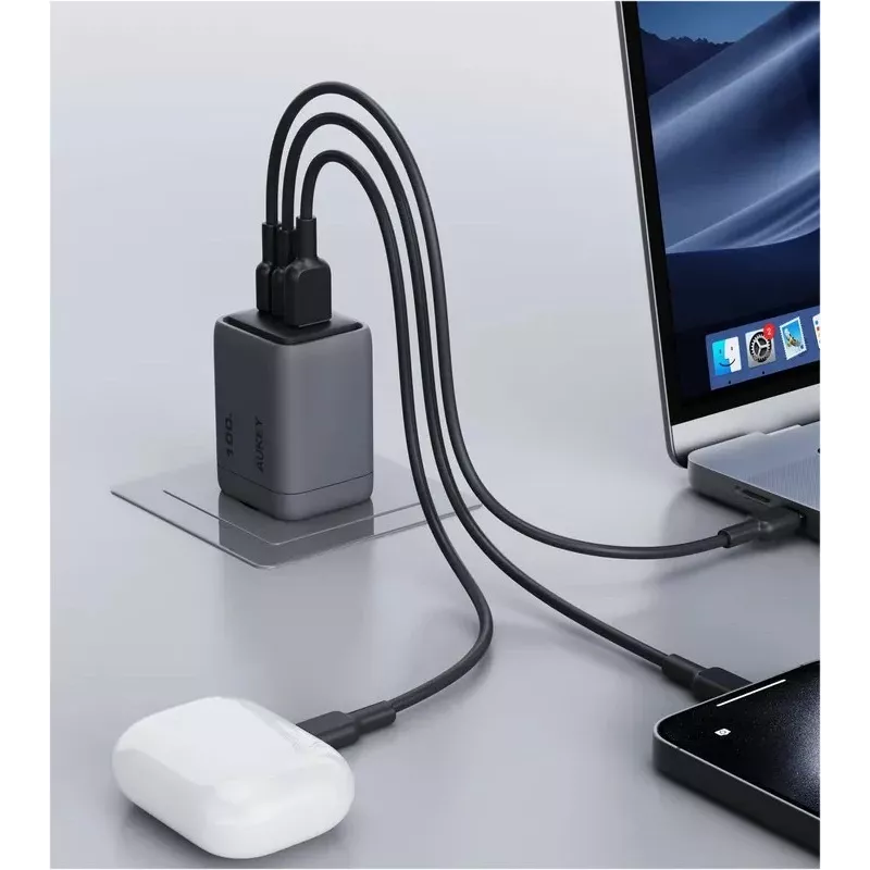 Comet Mix 3 seinalaadija PA-C5 3xUSB (2xUSB-C ja 1xUSB-A) 100W 5A QC5.0 PD3.0 AFC PPS FCP SCP