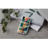 Nutitelefoni ümbris iKins iPhone XR-ile — Mosaiikmust kaitseümbris