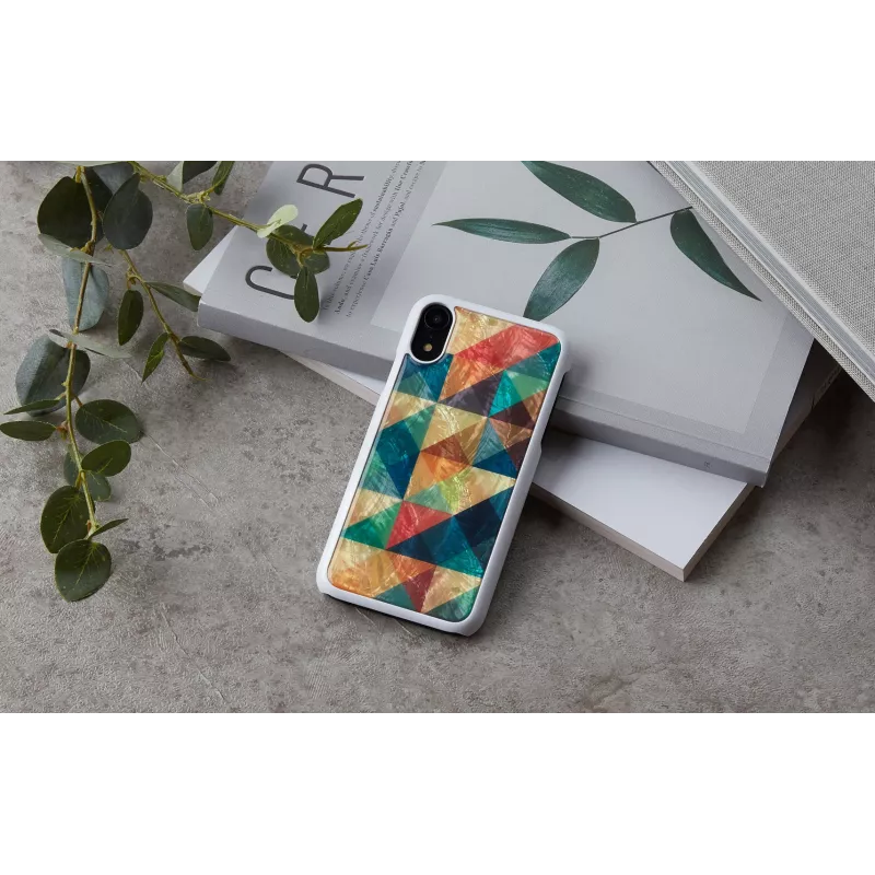 Nutitelefoni ümbris iKins iPhone XR-ile — Mosaiikmust kaitseümbris
